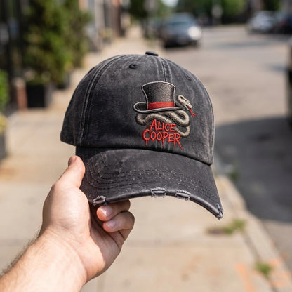 ACO Snake Top Hat Denim Cap