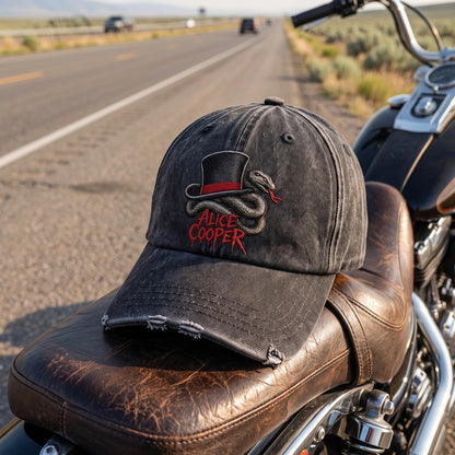 ACO Snake Top Hat Denim Cap