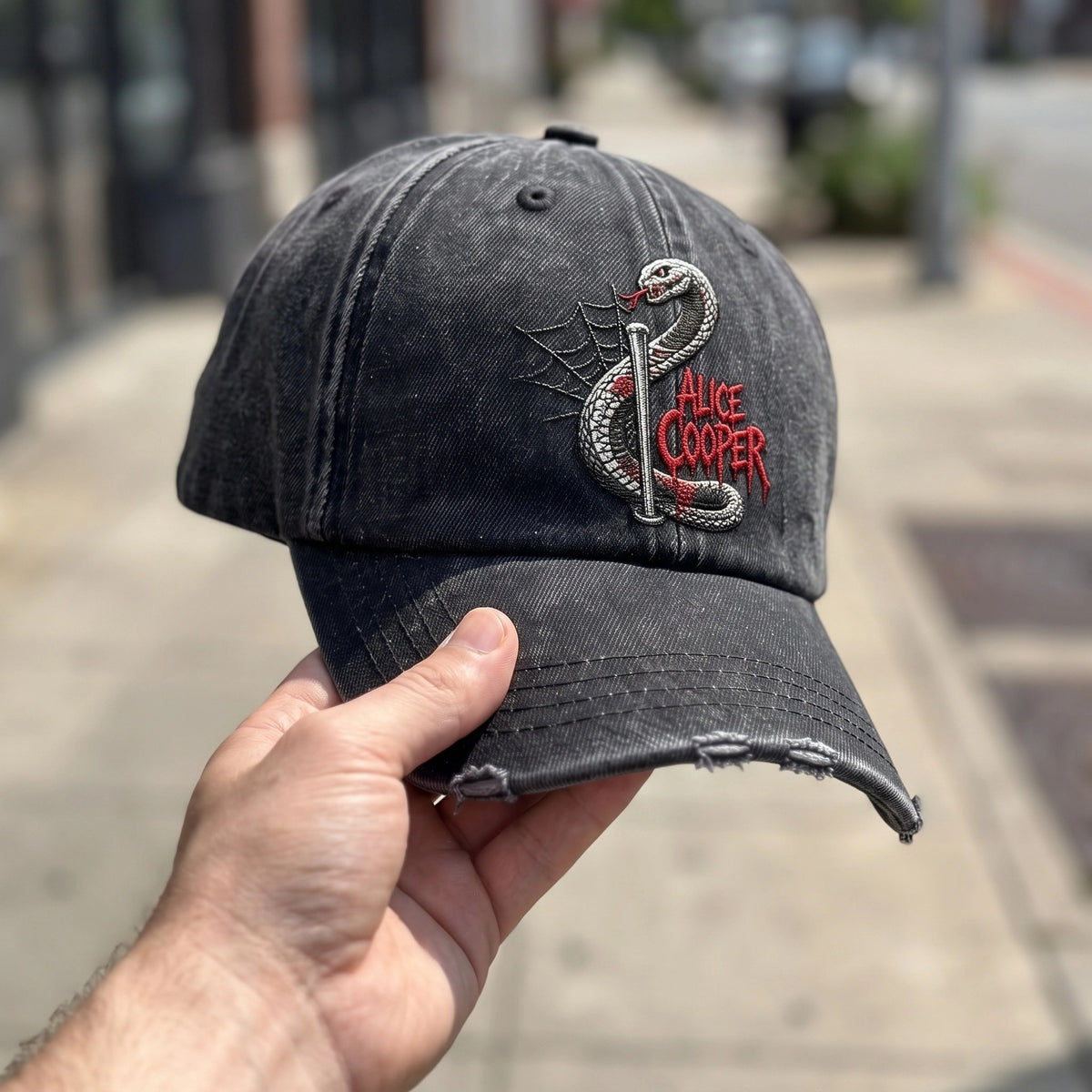 ACO Snake Cane Denim Cap