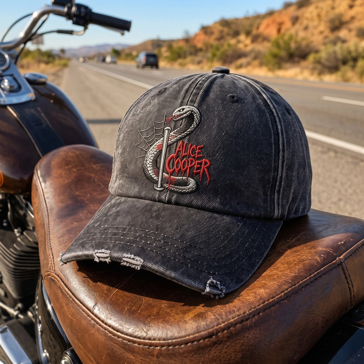 ACO Snake Cane Denim Cap