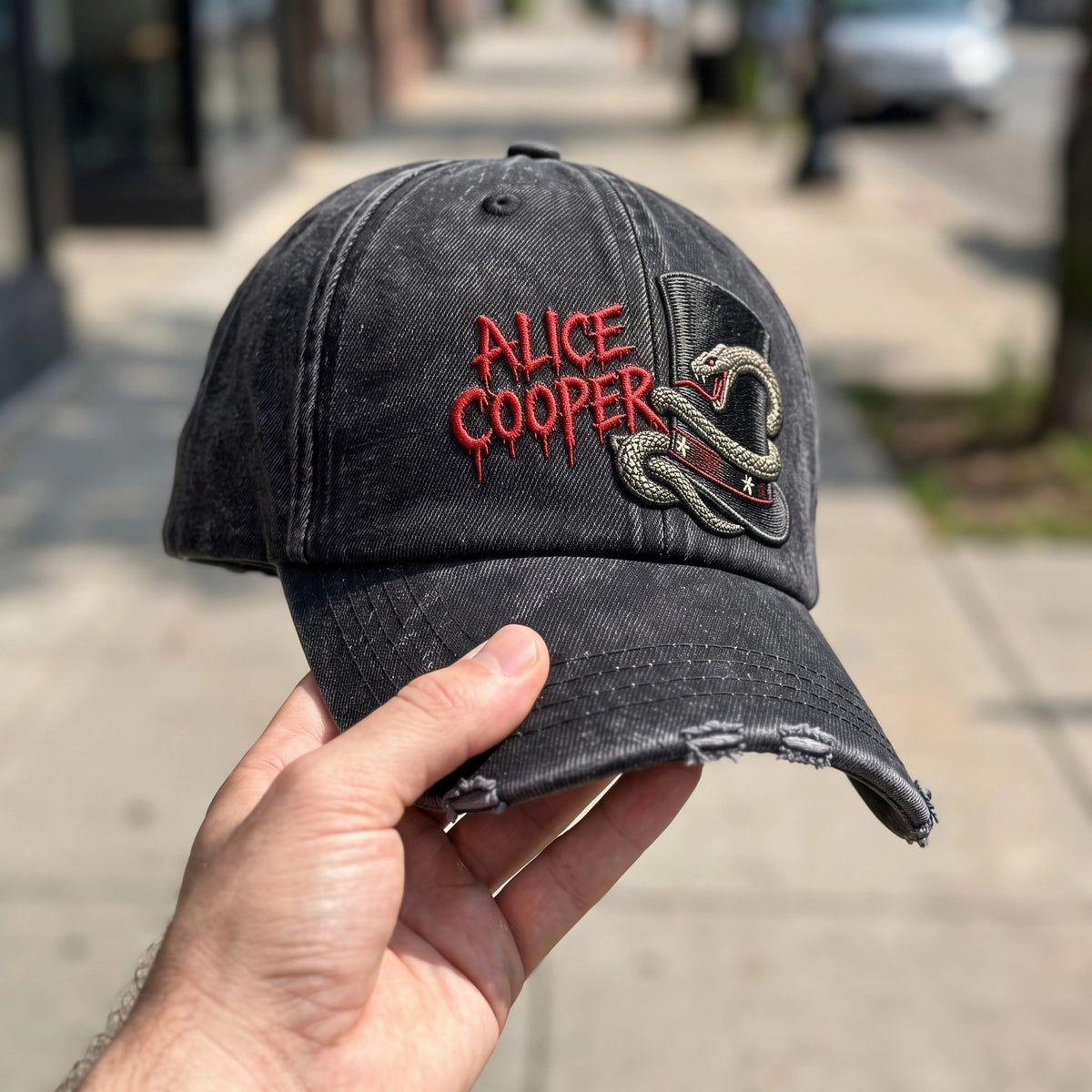 ACO Top Hat Snake Denim Cap