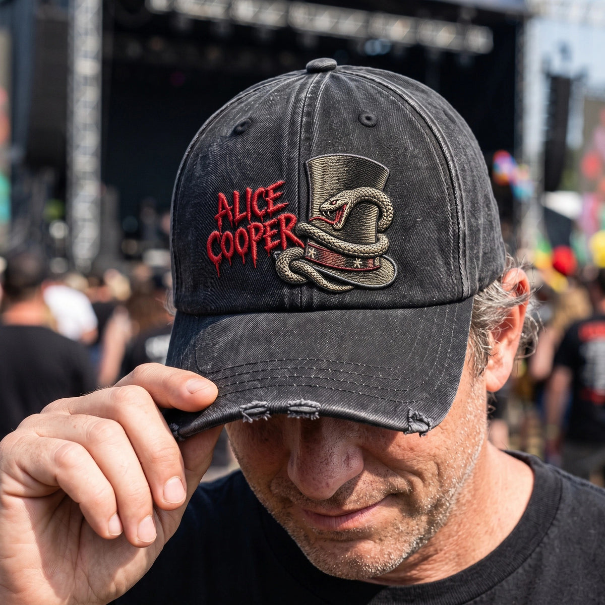 ACO Top Hat Snake Denim Cap
