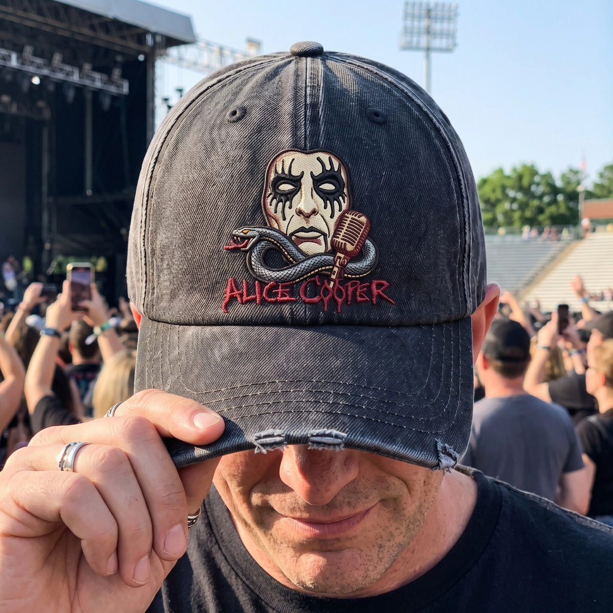 ACO Face Microphone Denim Cap