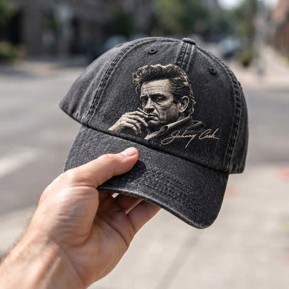 JCA Smoking Portrait Signature Denim Cap