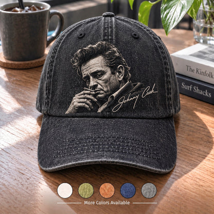 JCA Smoking Portrait Signature Denim Cap