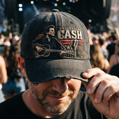JCA Man In Black Guitar Denim Cap