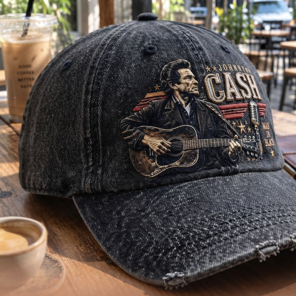 JCA Man In Black Guitar Denim Cap