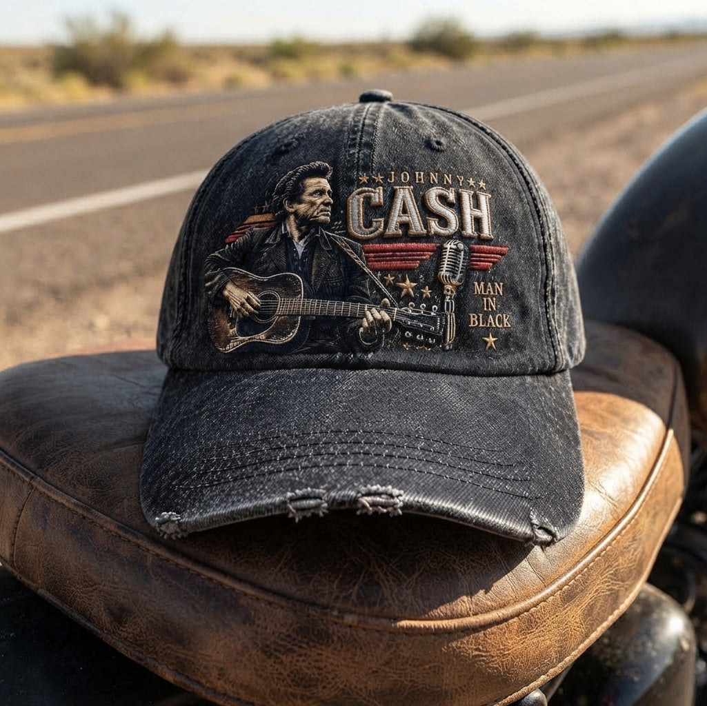 JCA Man In Black Guitar Denim Cap