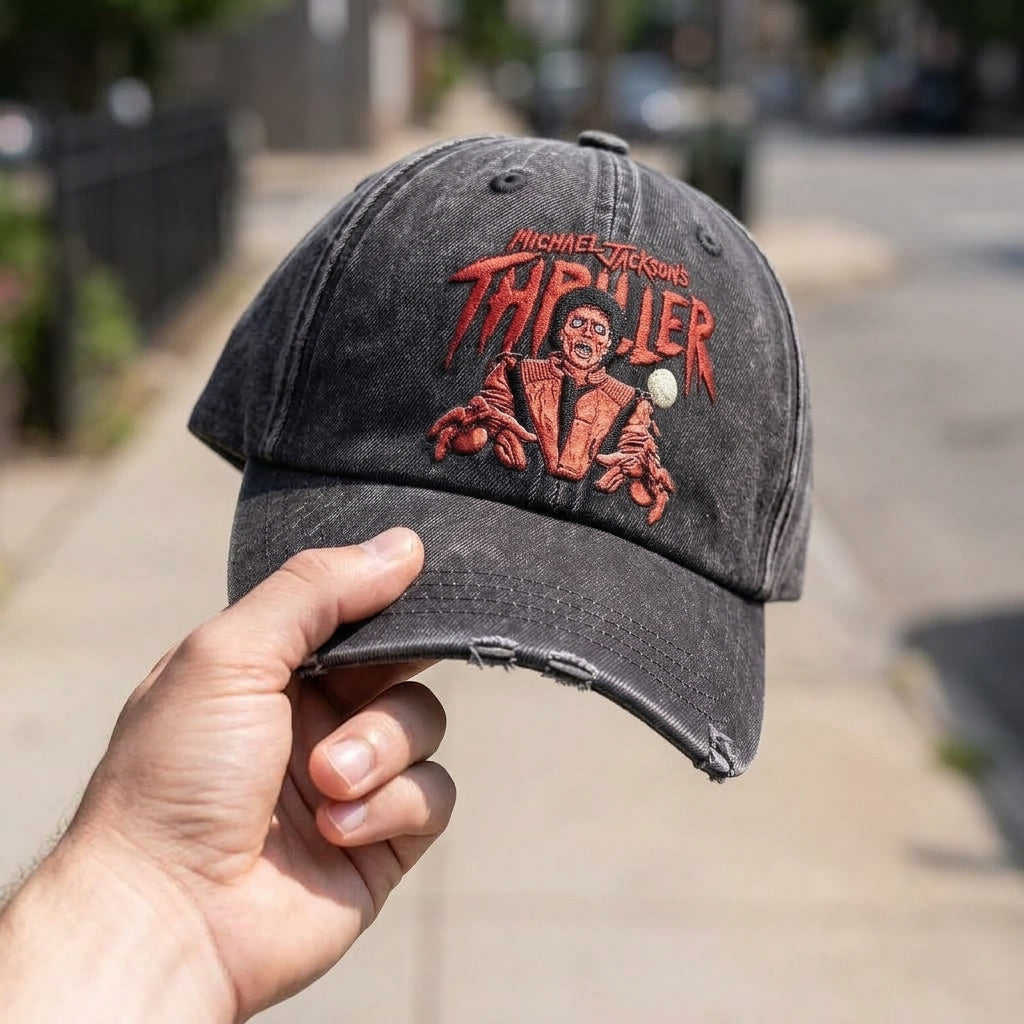 MJA Thriller Horror Denim Cap