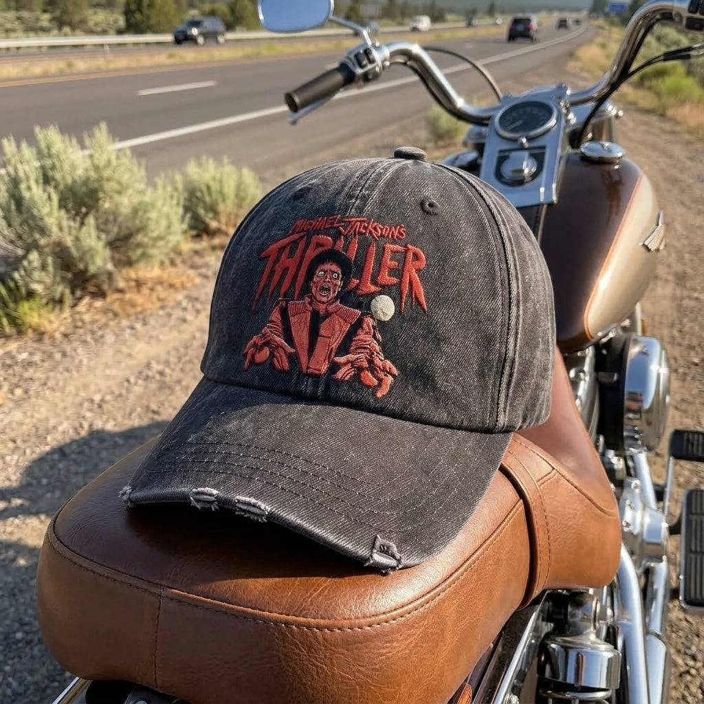 MJA Thriller Horror Denim Cap