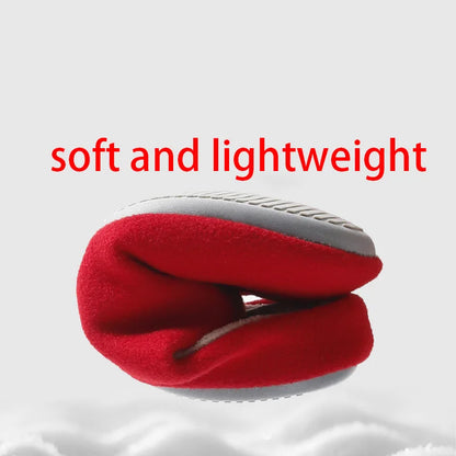 Lightweight Flat Heel Bedroom Slippers Women Winter 2026 Warm Short Plush Indoor Slippers Cute Christmas Couple Home Slides